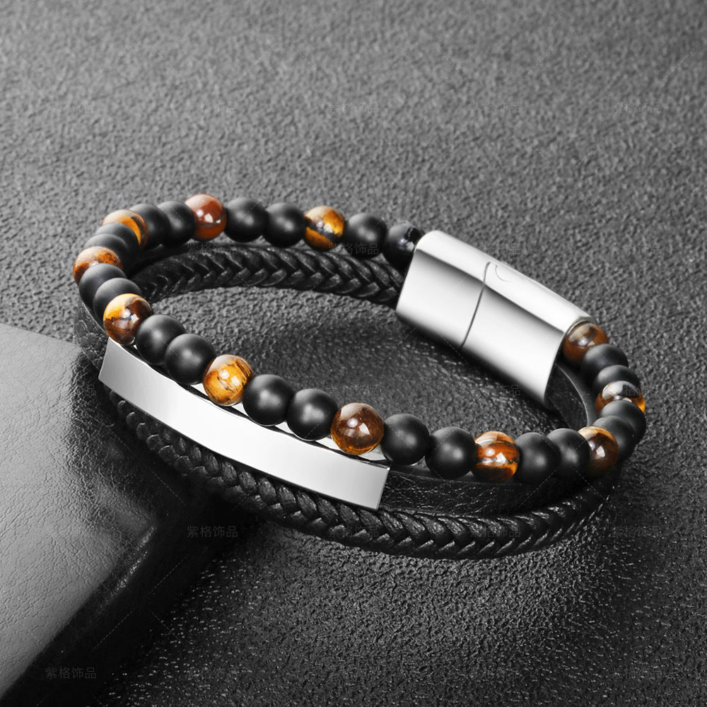 XSpiritual™- Bracelet Tiger's Eye and Black Onyx