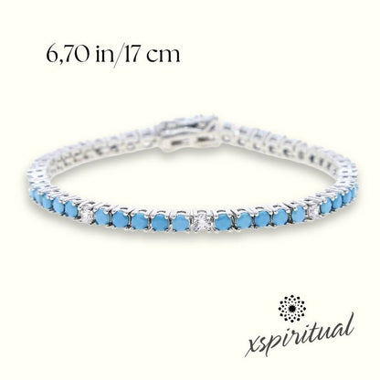 XSpiritual™- “Turquoise Essence” tennis bracelet