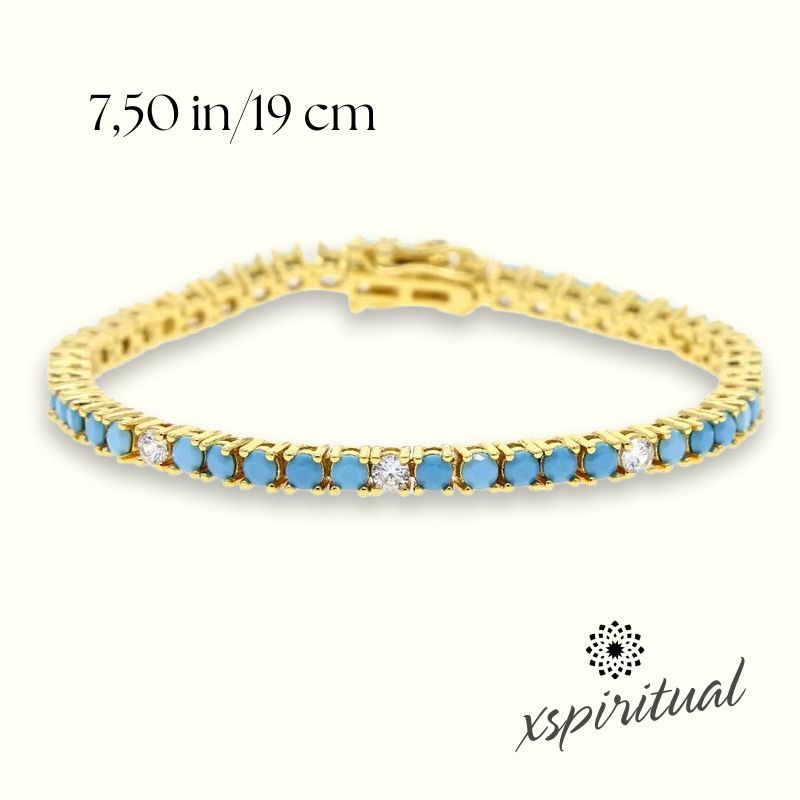 XSpiritual™- “Turquoise Essence” tennis bracelet