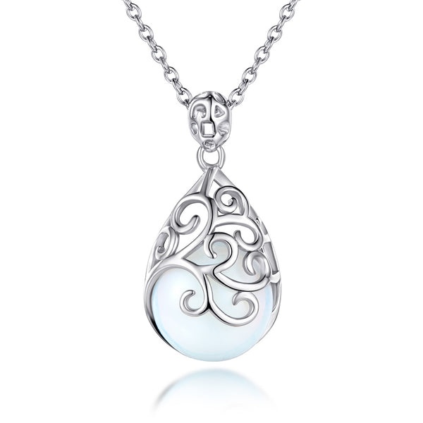 XSpiritual™- Tree of life necklace with moonstone and zircons