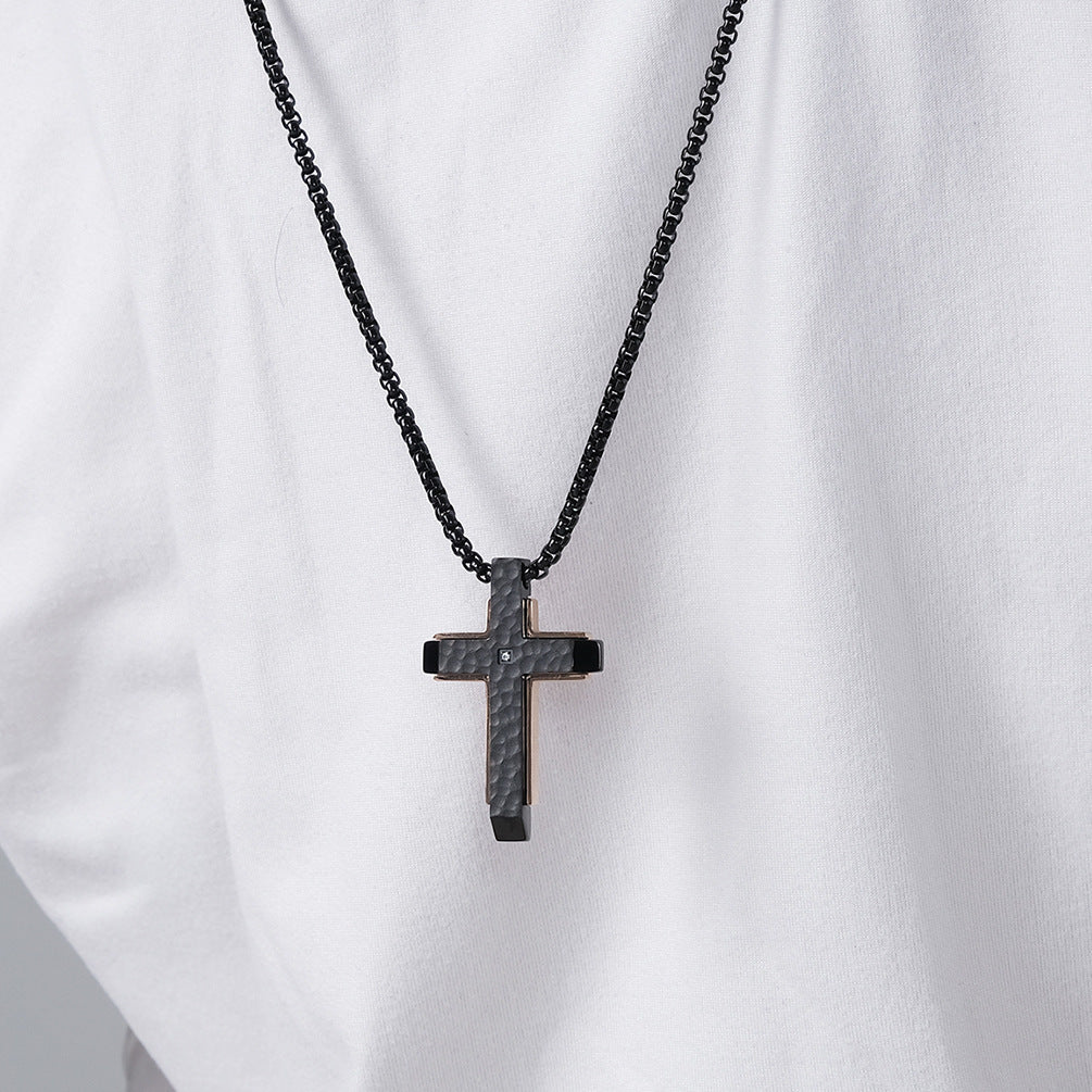 XSpiritual™- “Protection of the Cross” steel necklace