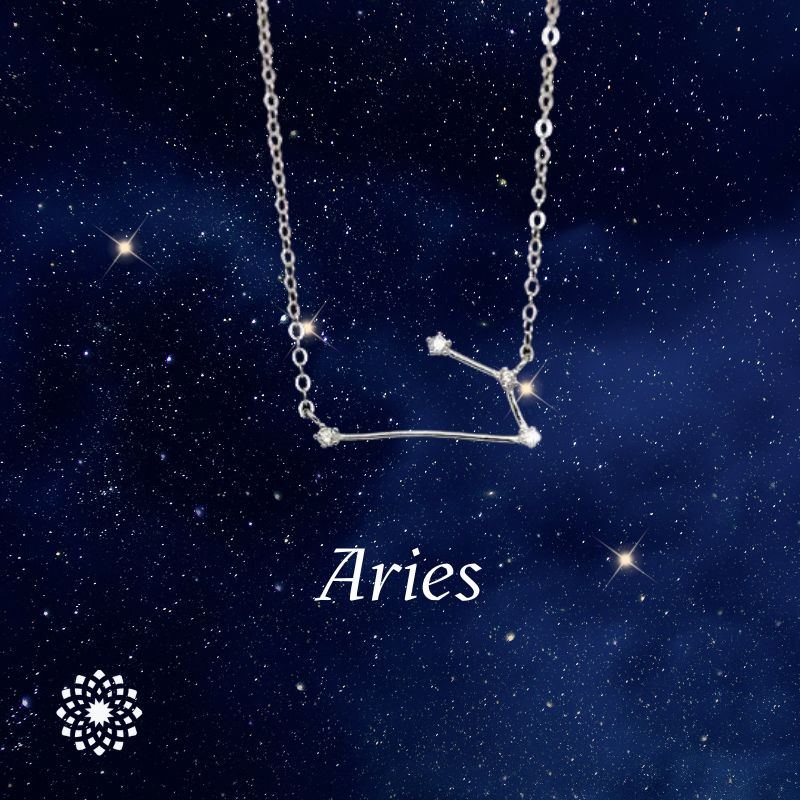 XSpiritual™- Silver zodiac necklace "Astral sky"