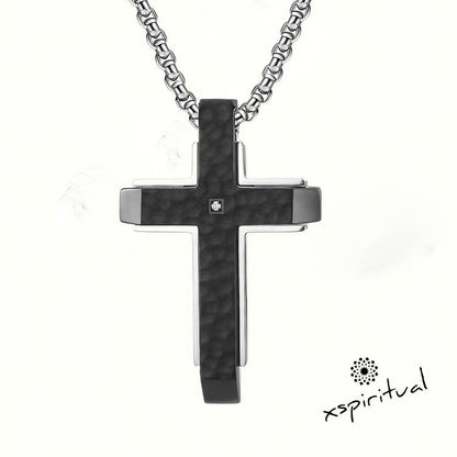 XSpiritual™- “Protection of the Cross” steel necklace