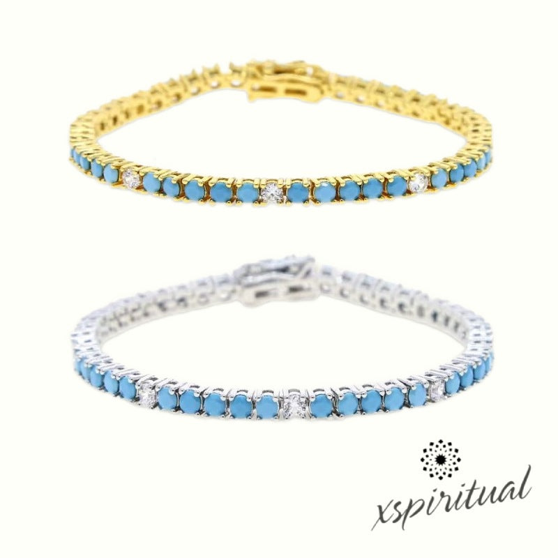 XSpiritual™- “Turquoise Essence” tennis bracelet