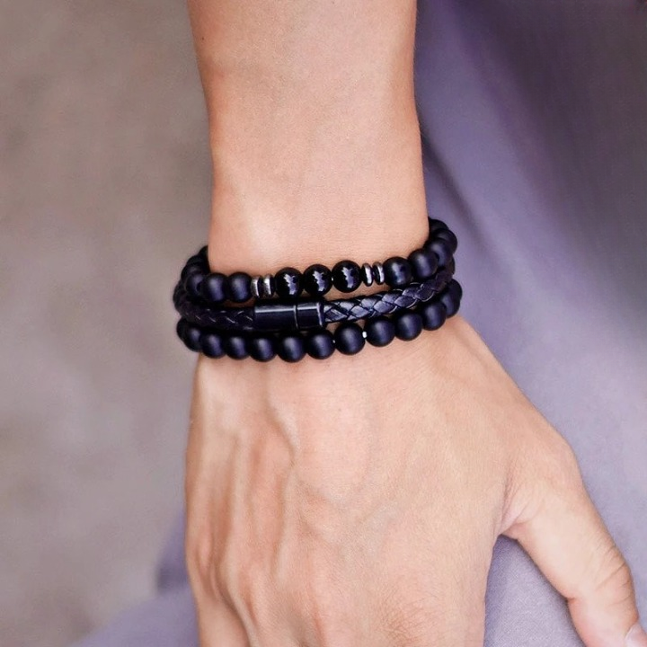 XSpiritual™- Shadow Stone Men's bracelet