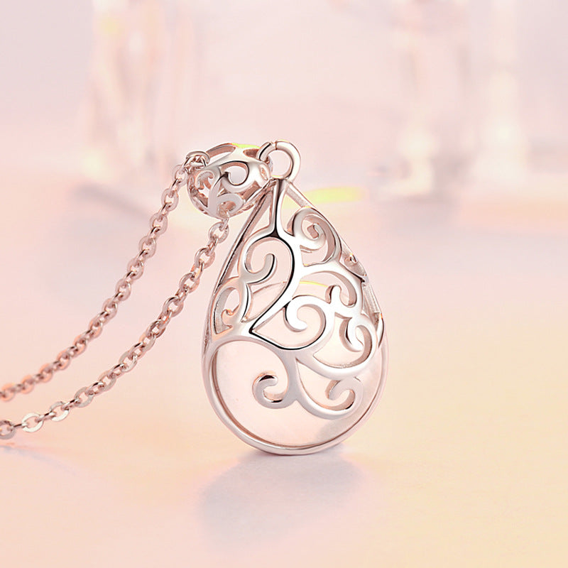 XSpiritual™- Tree of life necklace with moonstone and zircons