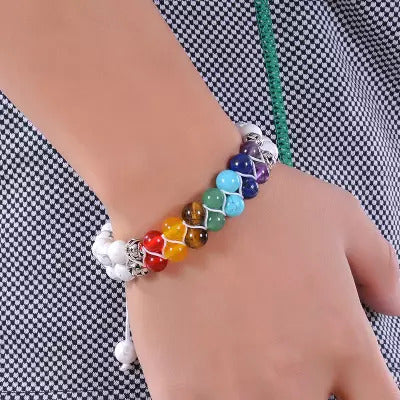 XSpiritual™- Double row "Chakra" bracelet